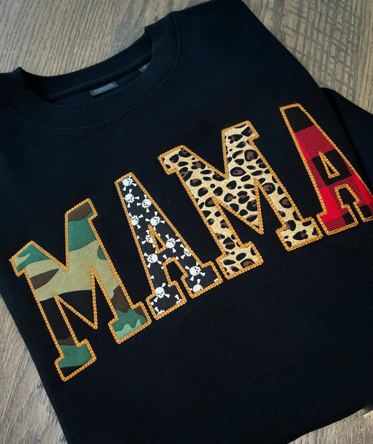 Mama Appliqué Crew