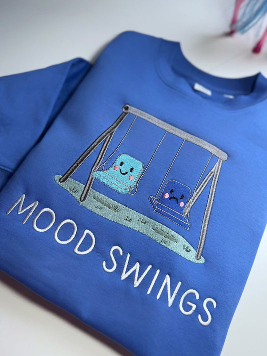Blue Mood Swings Crewneck - Retired Design