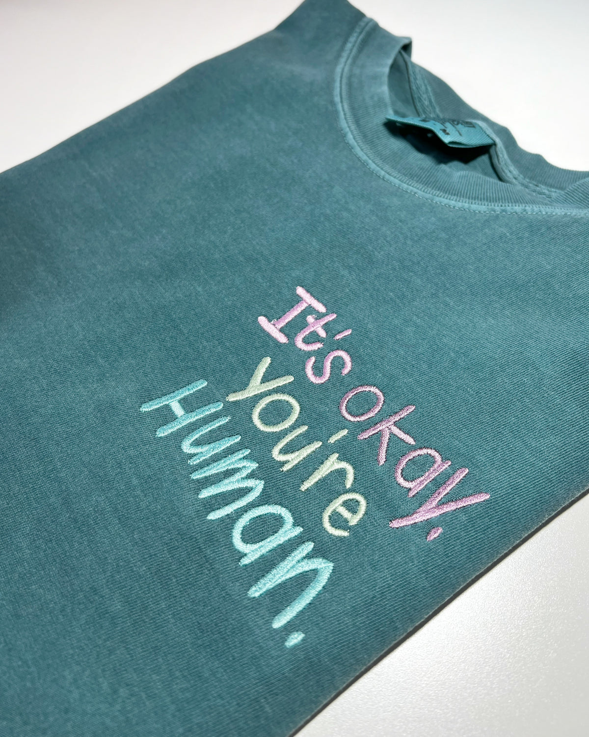 It’s Okay. You’re Human. Comfort Colors Seafoam