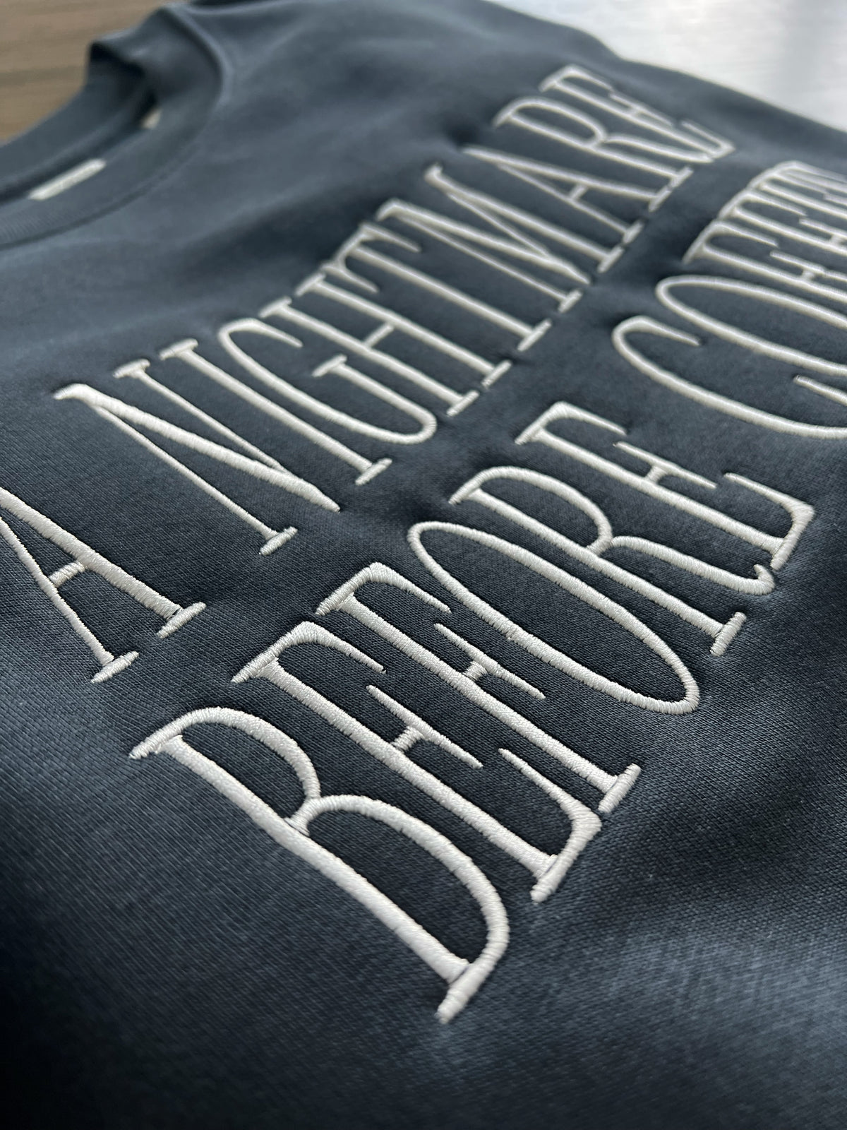 Dark Grey "Grounds" for Concern Crewneck