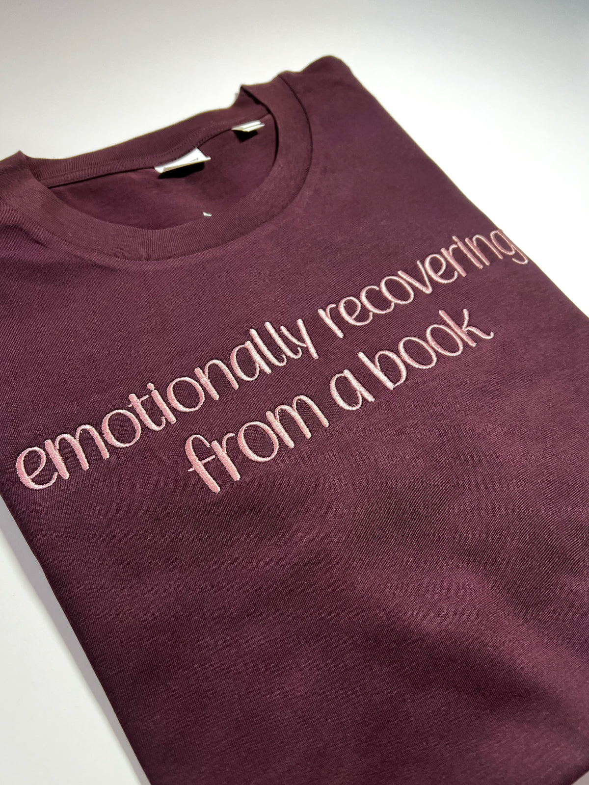 Large Brown Plum Shirt Emotionally Recovering From A Book