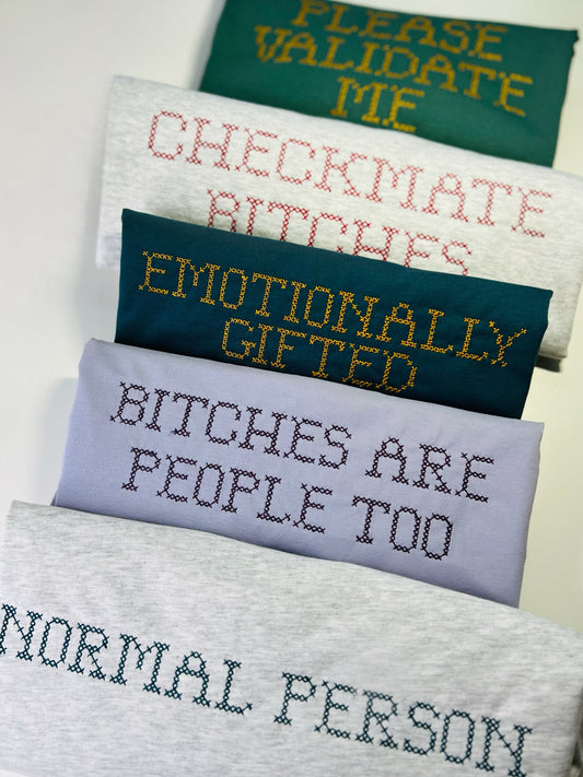 Cross Stitch Custom Tee