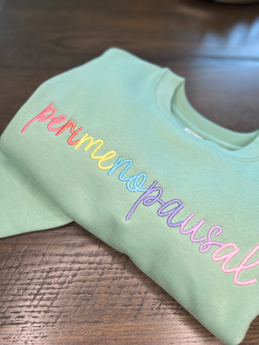 3d Puff Embroidered Perimenopausal