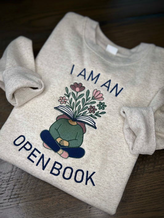 “I Am an Open Book” Crewneck
