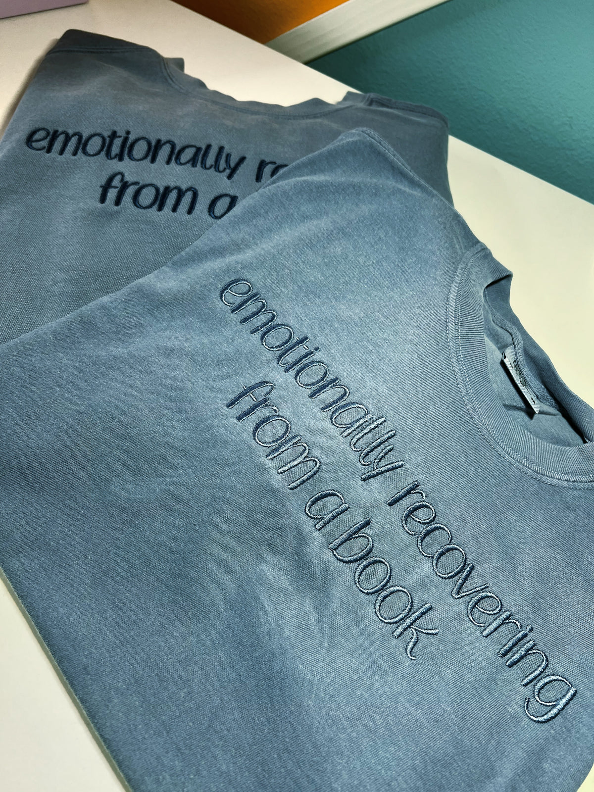 Comfort Colors Blue Emotionally Recovering From A Book