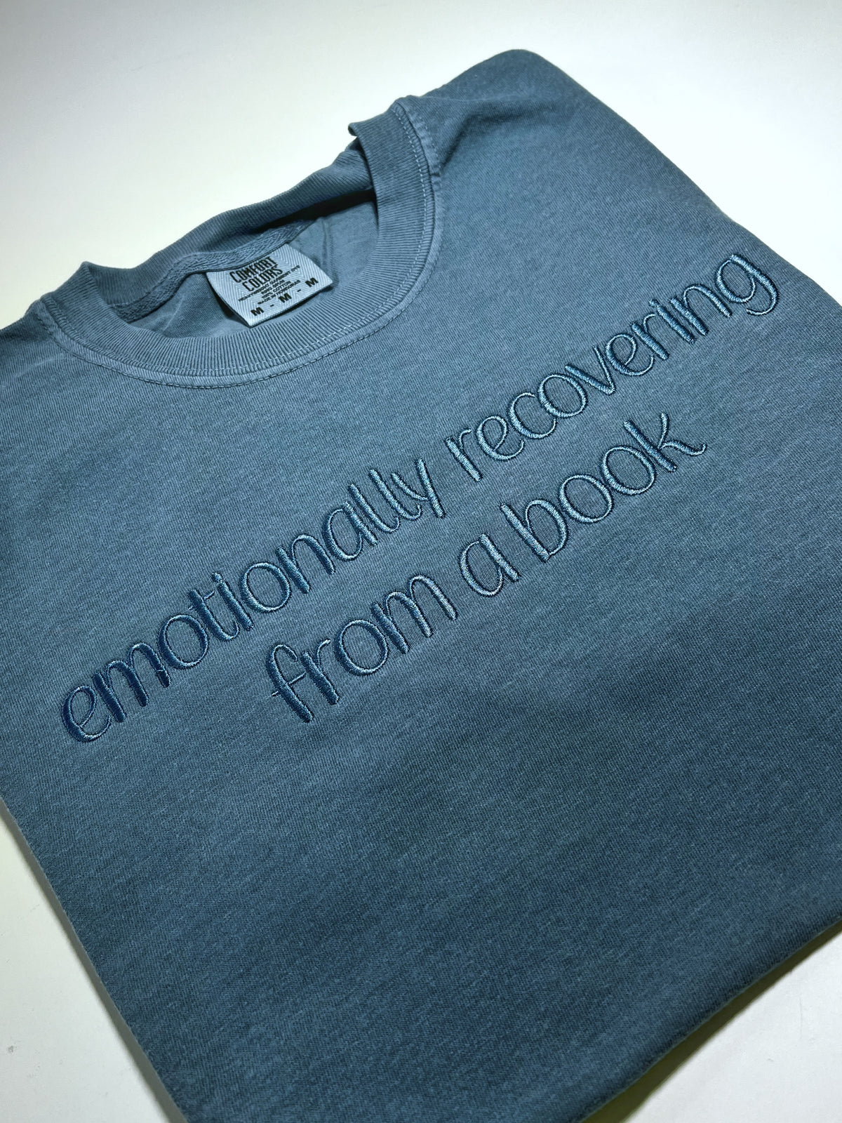 Comfort Colors Blue Emotionally Recovering From A Book
