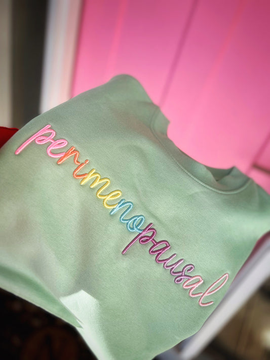 3d Puff Embroidered Perimenopausal