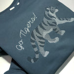 2xl Crewneck Cross Stitch Mascot Go Tigers