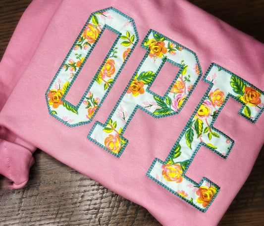 Customizable OPE Applique Crewneck